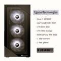 New core i7 14th gen mid tower gaming computer
