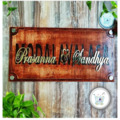 Classic Brass Letter Wooden Nameplate Elevate Your Home Aesthetic