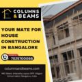 3-Floor Home in Bangalore? Choose Columns & Beams - Your Trusted House Construction Partner!