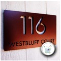 Elegant Copper Coated Nameplate Perfect for Homes Offices
