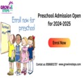 Preschool Admission Open for 2025-2026