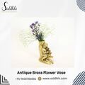 Buy Antique Brass Flower Vase Online at Best Price