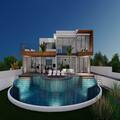 Villa under construction, with sea views, next to the Villa of singer Shakira, in Paphos.