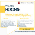 Wanted: German Translators for Marketing Content (ENG-GER)
