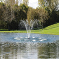Fountain Installation in the Pond