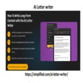 Enhance Your Writing Efficiency with Our Advanced AI Letter Writer