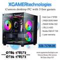 Powerful XGAMERtechs desktop computer with Intel core i7