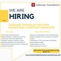 Wanted: German Translators for Marketing Content