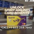 Unlock Spirit Airlines Card Benefits Call 8332547013