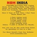 Part Time Home Based Typing Jobs In Noida For Freshers And Students