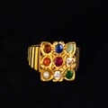 Elegant Navratna Ring for Men Symbol of Cosmic Harmony
