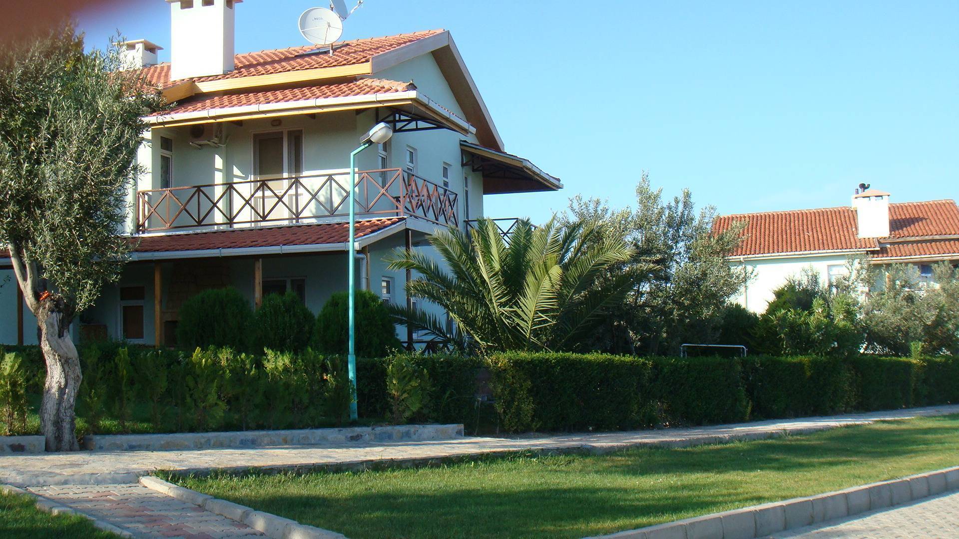 A House On the Coast of Agean See Across The Greek Island Lesvos